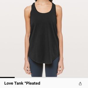 lulu love tank pleated